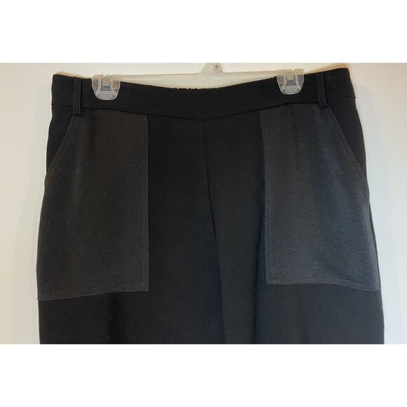 Maeve by Anthropologie Pants Cargo Cuff Hem Black Size Medium M - Picture 2 of 5